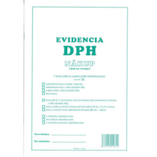 Evidencia DPH - nákup A4, 40 strán