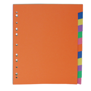 Rozraďovač kartónový formát A4 1-12 farebný