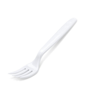 Vidlička (PP) znovu použiteľná biela 18,5cm (50 ks)