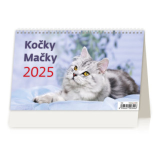 Stolový kalendár MAČKY 2025