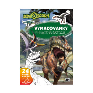 Maľovanka A4 so samolepkami DINOSAURY