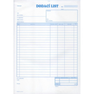 101215   DODACÍ LIST A4 NCR BLOK 100 list.