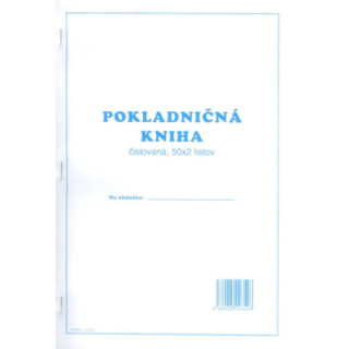 100352   POKLADNIČNÁ KNIHA ČÍSLOVANÁ 50x2 list.