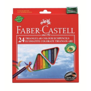 Farbičky Triangular ECO 24 farebné FABER CASTELL