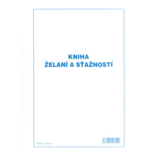 Kniha želaní a sťažností A4 mäkká väzba 2x25 list.