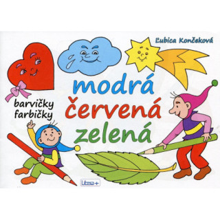 Maľovanka A5 - Farbičky - modrá, červená, zelená