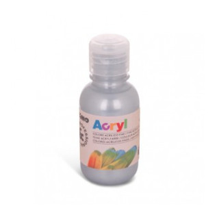 Akrylová farba 125 ml strieborná