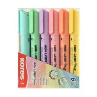 Zvýrazňovače HIGH LINER  PASTEL 6 FAR