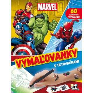 Maľovanka s tetovačkami MARVEL