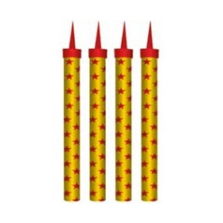 Fontány tortové 12 cm zlaté, 4 kusy