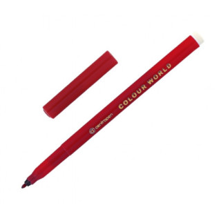 Popisovače COLOUR WORLD vyprateľné ergo 7550 červený 1,0 mm