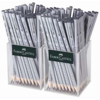 Trojhranná grafitová ceruzka HB Grip 2001 strieborná FABER CASTELL