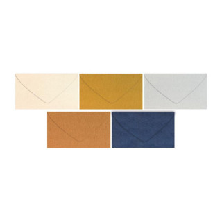 Obálka listová metallic C6 114x162mm - mix farieb