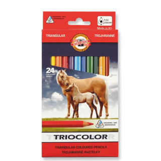 Farbičky 3144/24 Triocolor v laku, 9mm