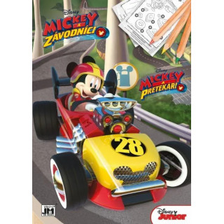Maľovanka A4 Mickeyho Klubík - závodníci