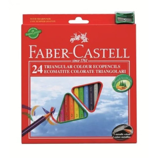 Farbičky Triangular ECO 24 farebné FABER CASTELL