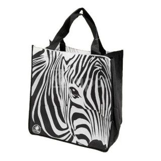 Textilná nákupná taška s motívom zebra