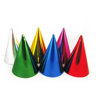 Farebné párty klobúčiky - 6 ks