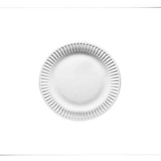 Papierové taniere plytké biele 15 cm balenie 100 ks