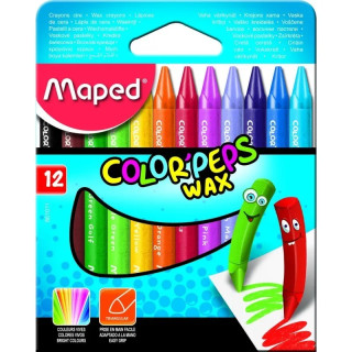 Voskovky MAPED Color Peps Wax, 12 farieb