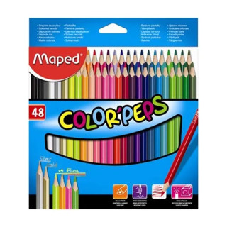 Trojhranné farbičky MAPED 48 kusové