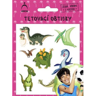 Tetovačky detské farebné dinosaury 2