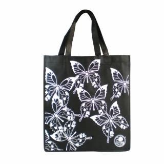 Textilná nákupná taška s motívom motýľ