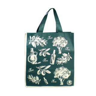 Textilná nákupná taška s motívom olivy