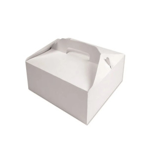 Tortová krabica odnosová pevná biela 23 x 23 x 11 cm