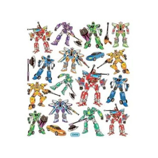 Nálepky trblietavé Transformers 15 x 16,5 cm