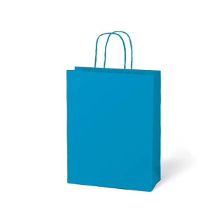 Papierová darčeková  taška modrá   260x320x100 mm