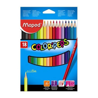 Trojhranné farbičky MAPED 18 ks
